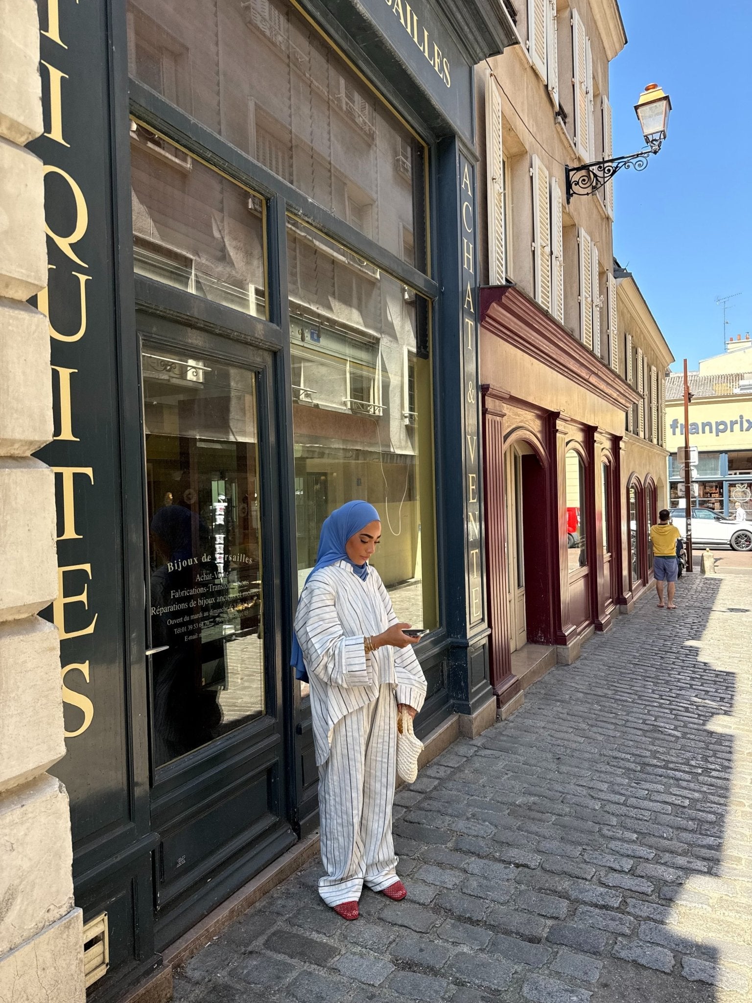 Chemise Ritchy ( Rayure Bleu ) - TAHIRA