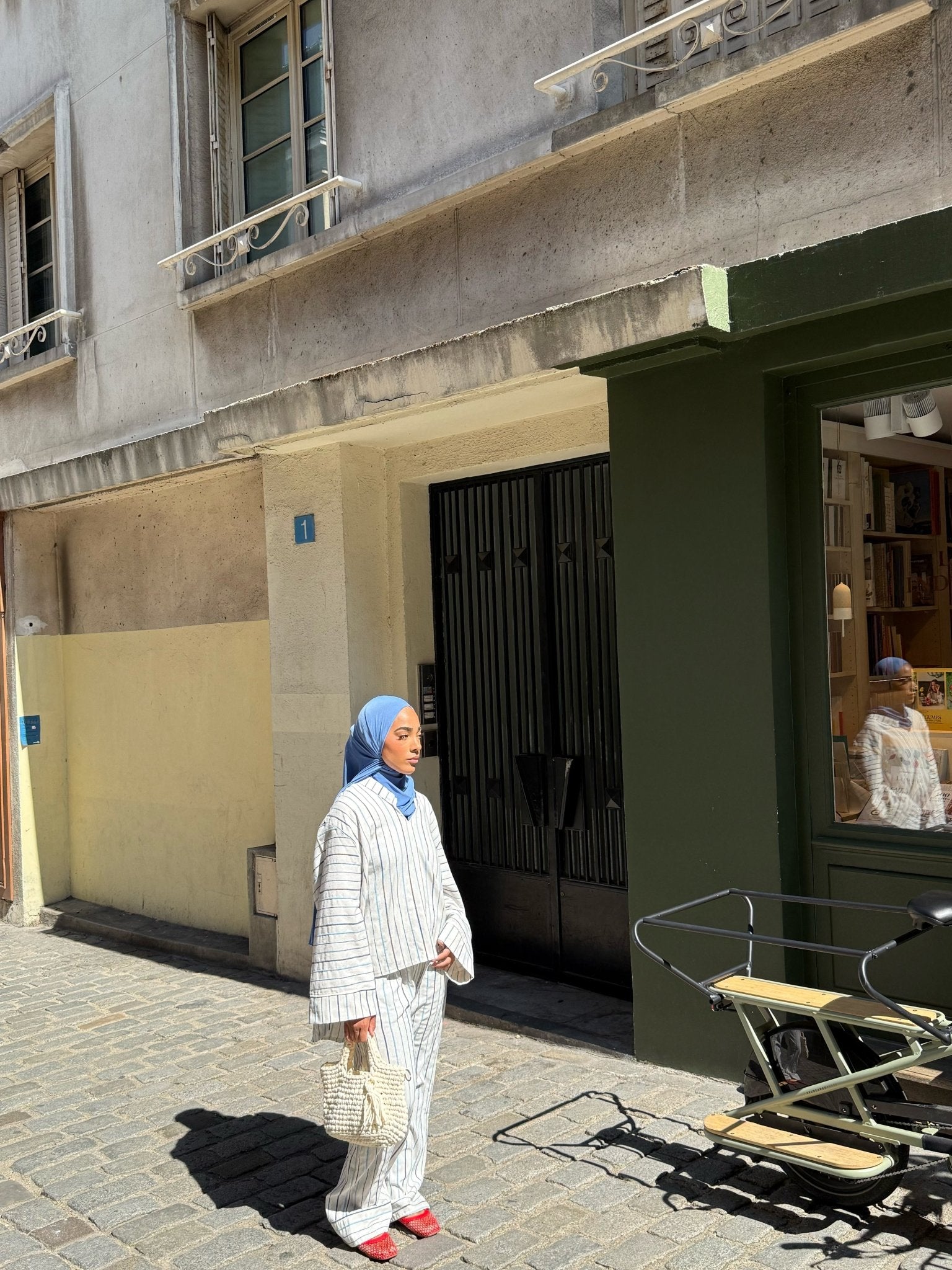 Chemise Ritchy ( Rayure Bleu ) - TAHIRA