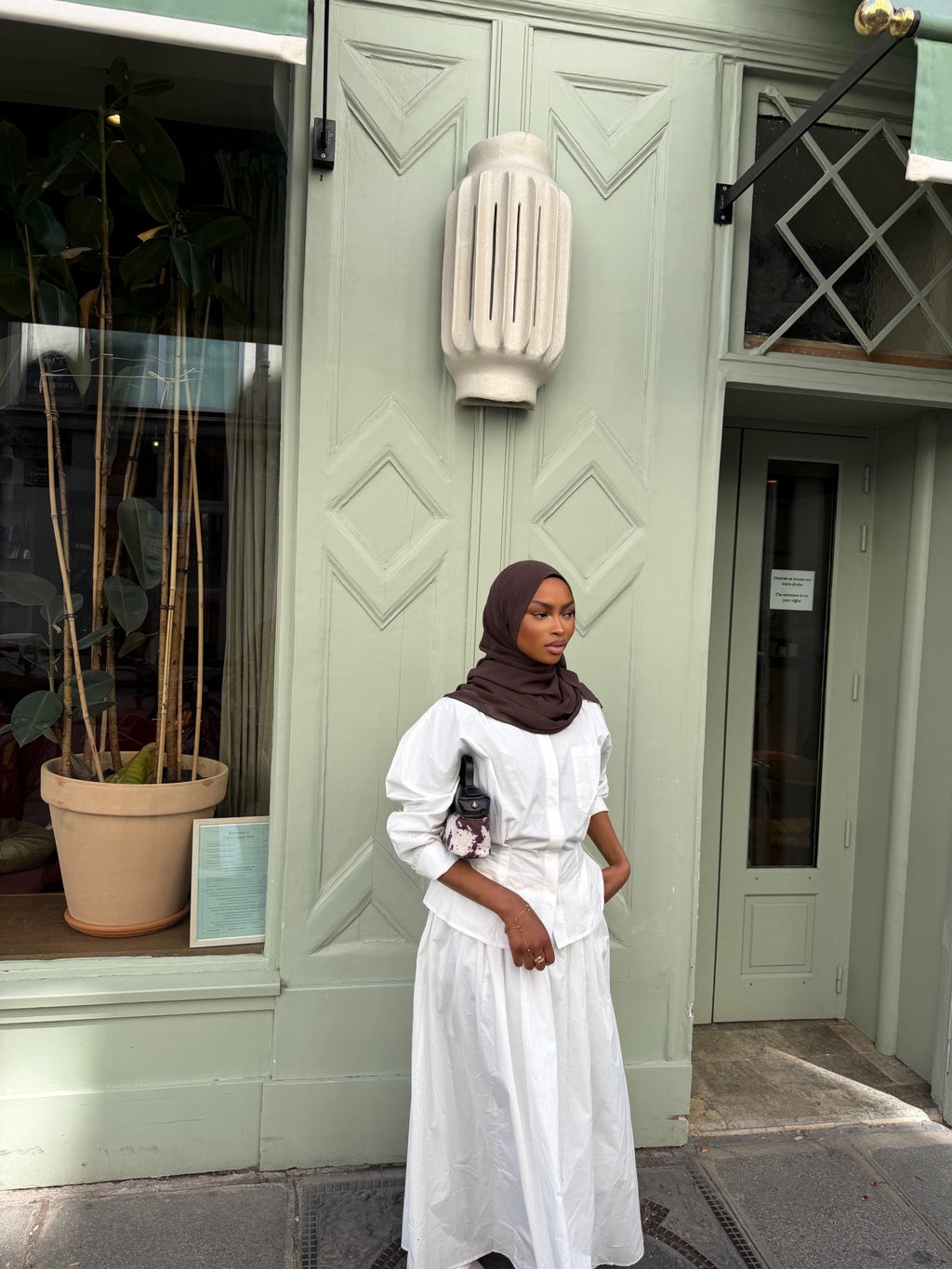Chemise Torrento Blanc ajustable - TAHIRA