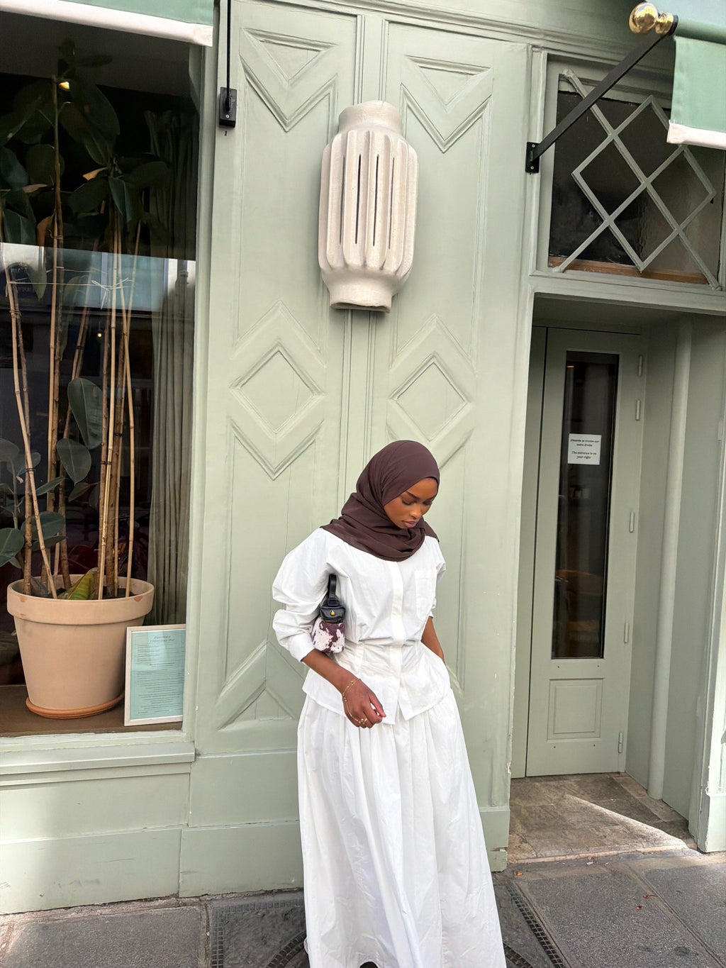 Chemise Torrento Blanc ajustable - TAHIRA