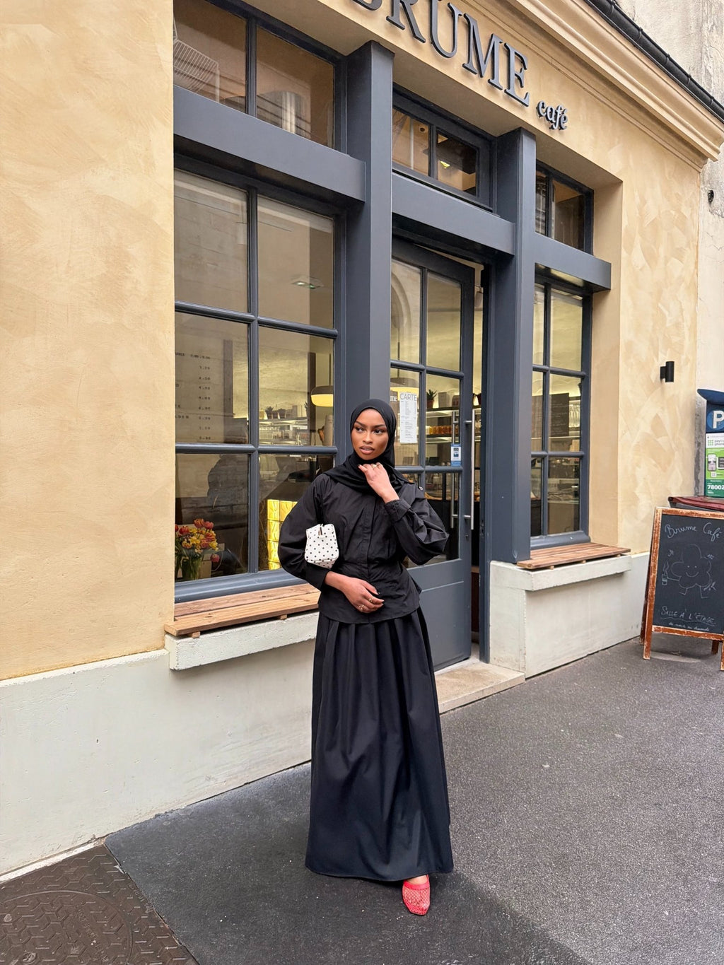 Chemise Torrento Noir ajustable - TAHIRA