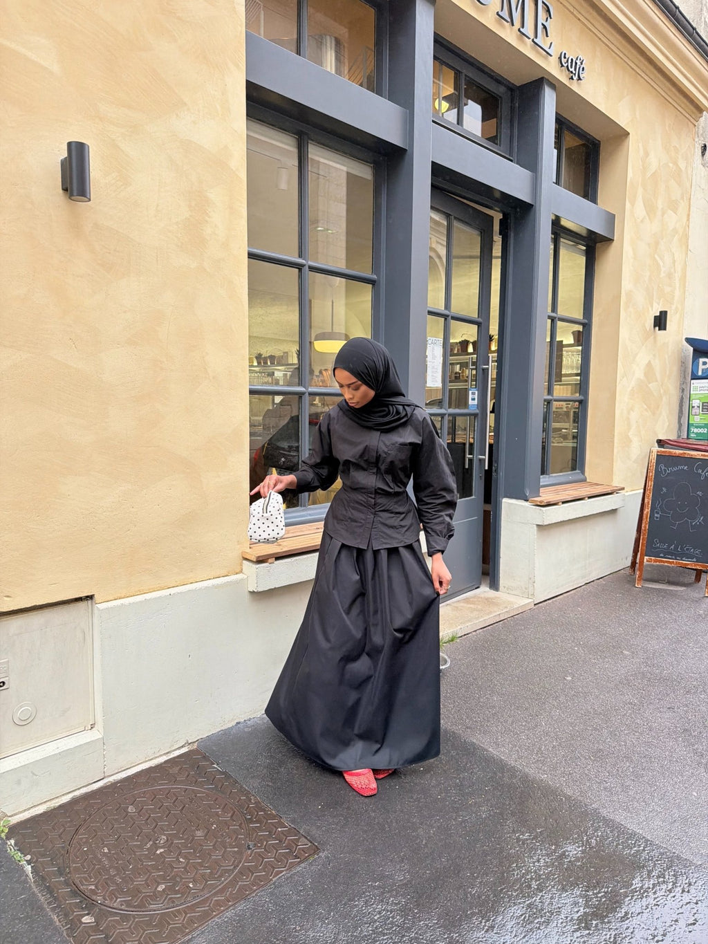 Chemise Torrento Noir ajustable - TAHIRA