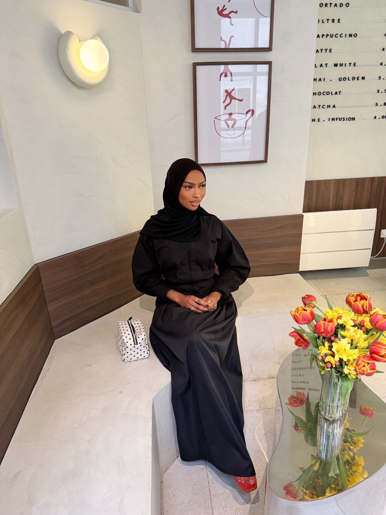Chemise Torrento Noir ajustable - TAHIRA