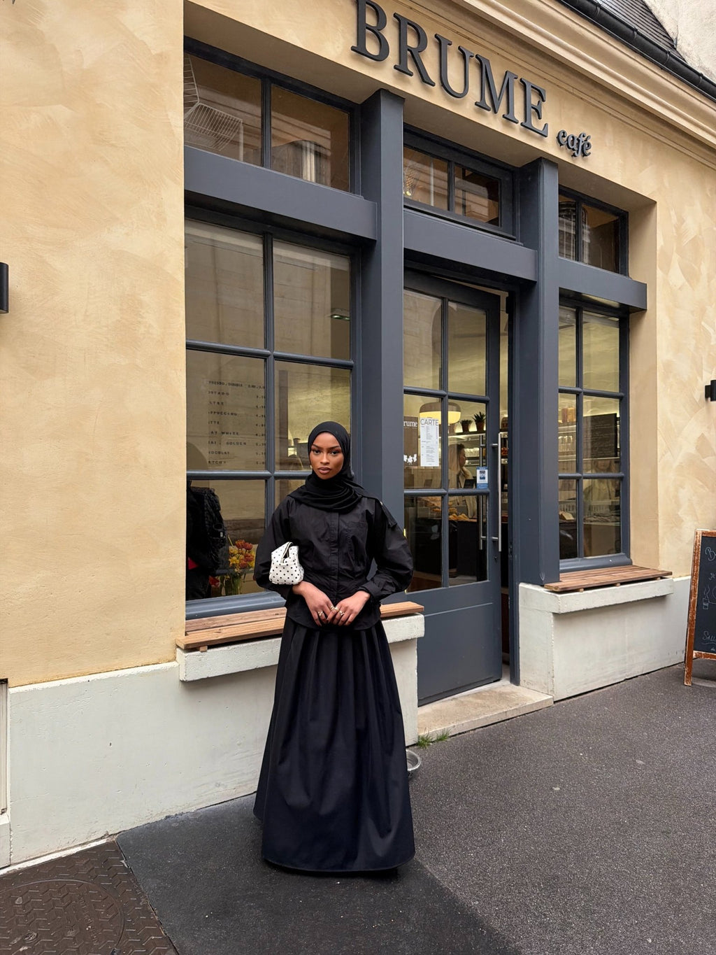 Chemise Torrento Noir ajustable - TAHIRA