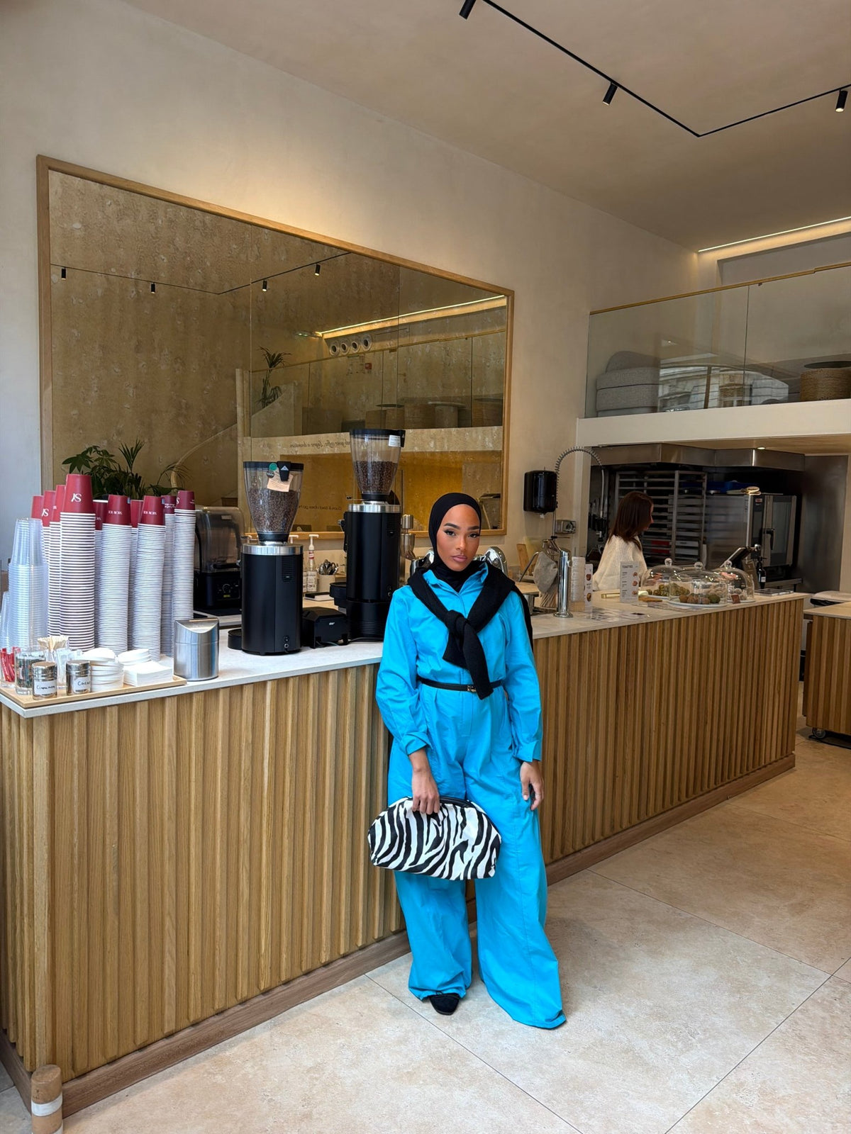 Combinaison Amira - Bleu turquoise - TAHIRA
