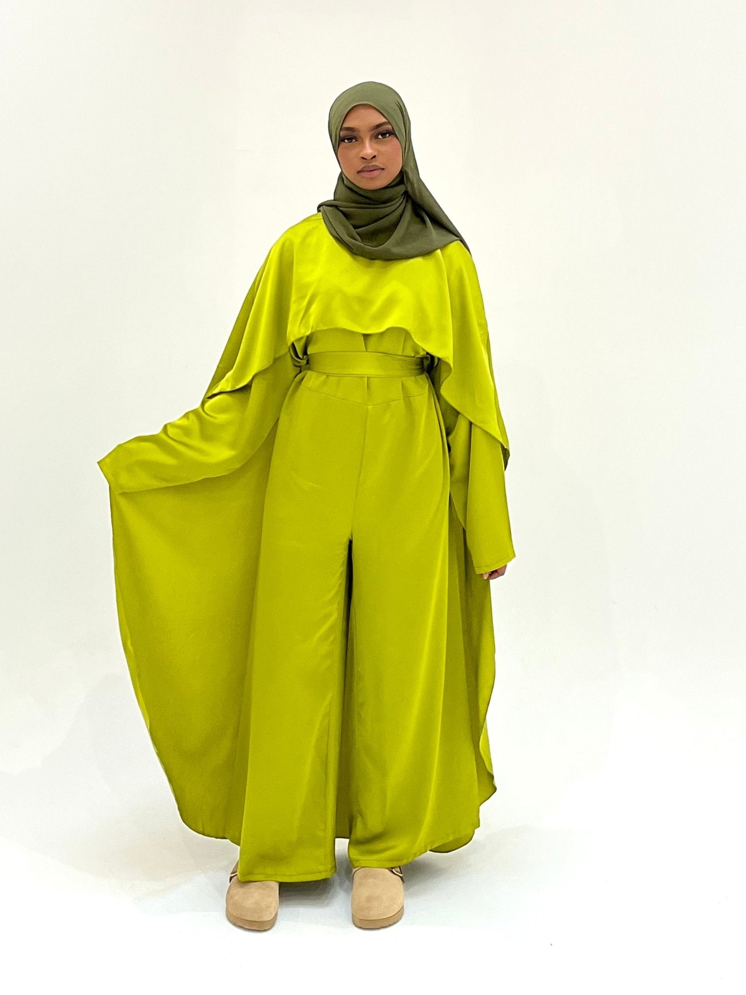 Combinaison Orelle Vert Olive - TAHIRA