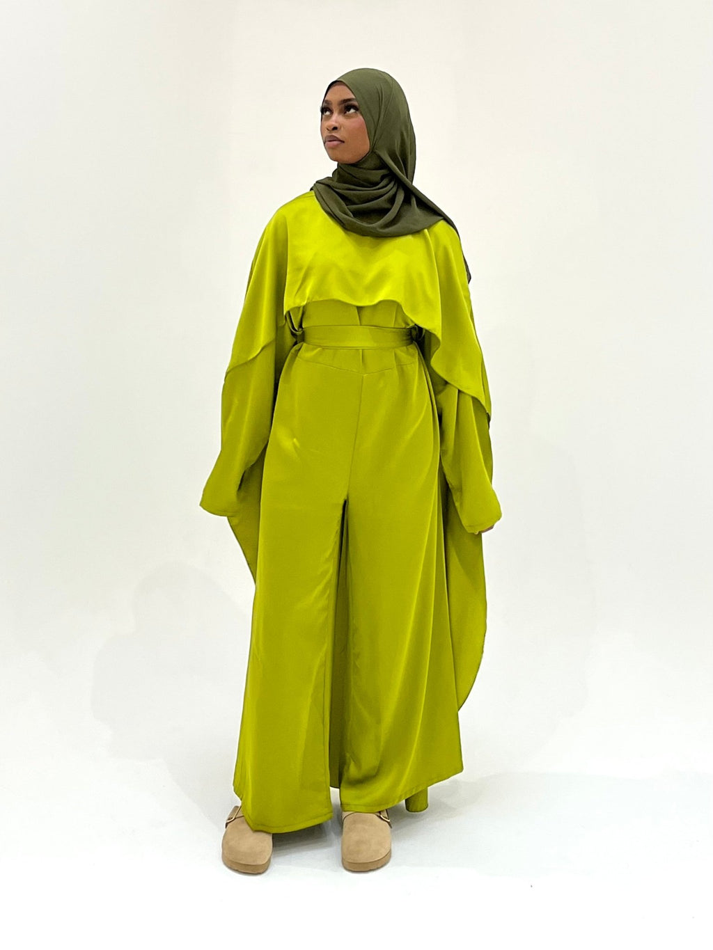 Combinaison Orelle Vert Olive - TAHIRA