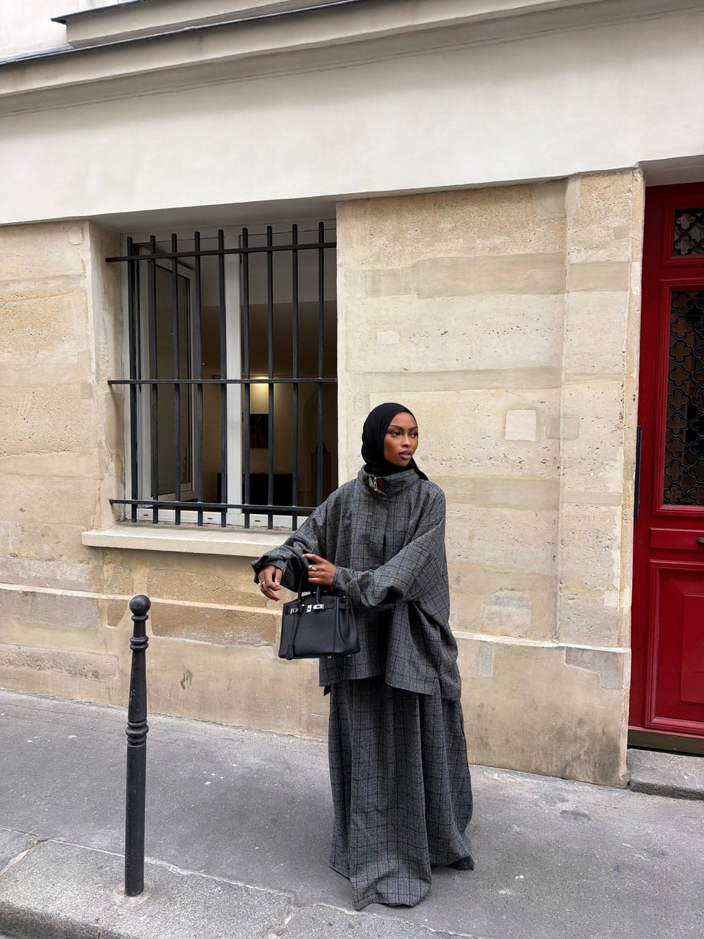 Ensemble Alicante Anthracite (Carreaux noir) - TAHIRA