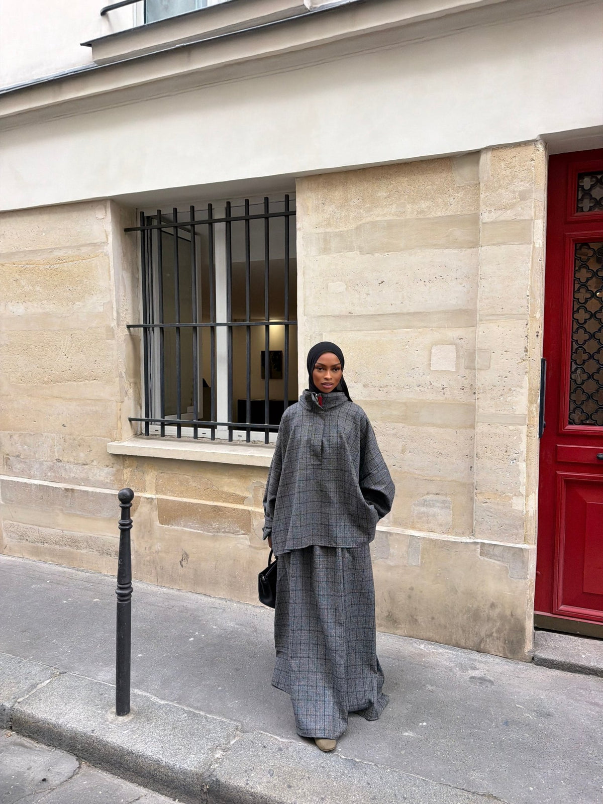 Ensemble Alicante Anthracite (Carreaux noir) - TAHIRA