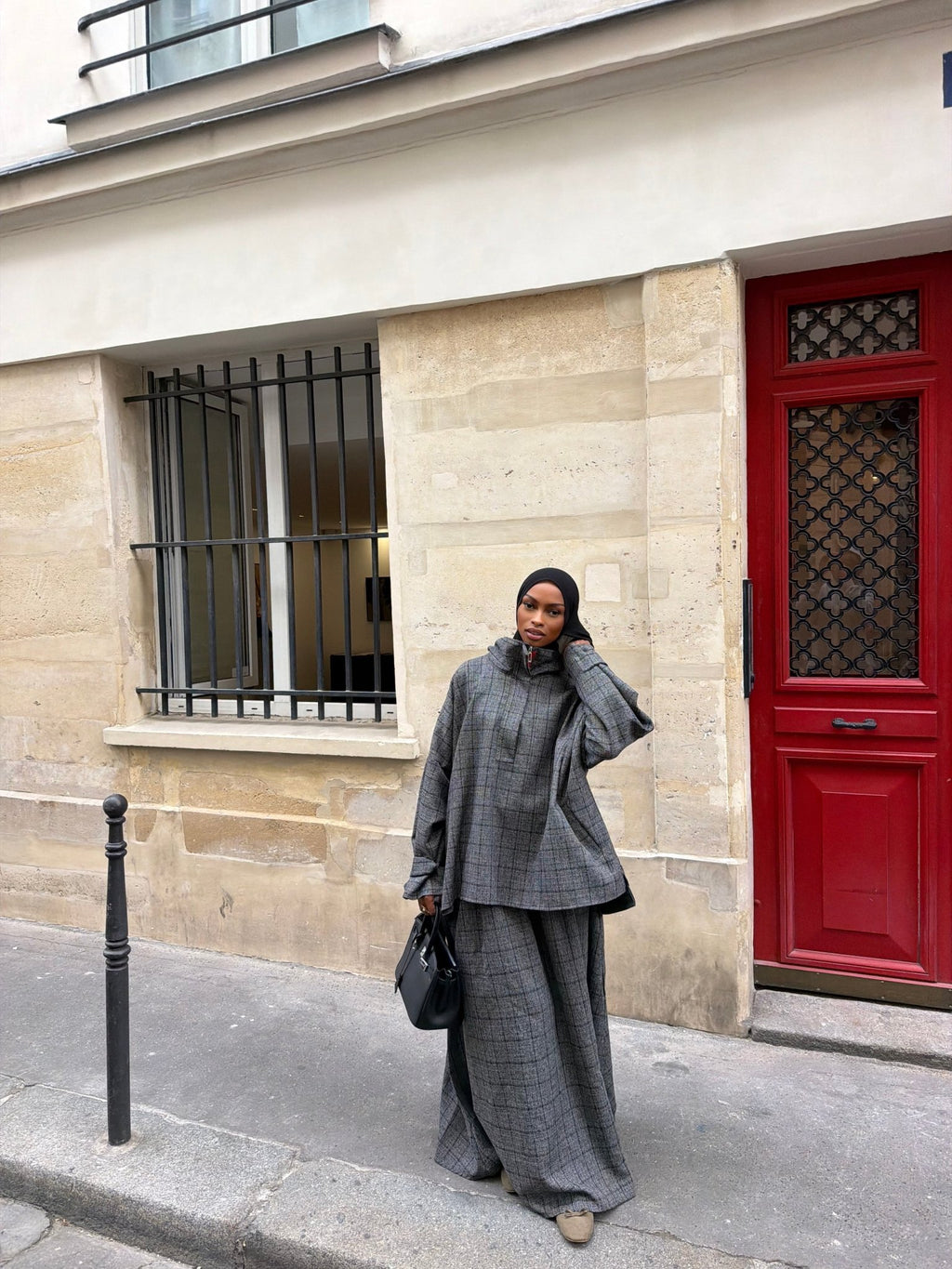 Ensemble Alicante Anthracite (Carreaux noir) - TAHIRA