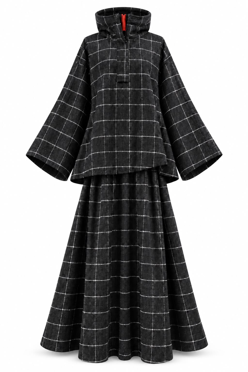 Ensemble Alicante Noir (Carreaux blanc) - TAHIRA