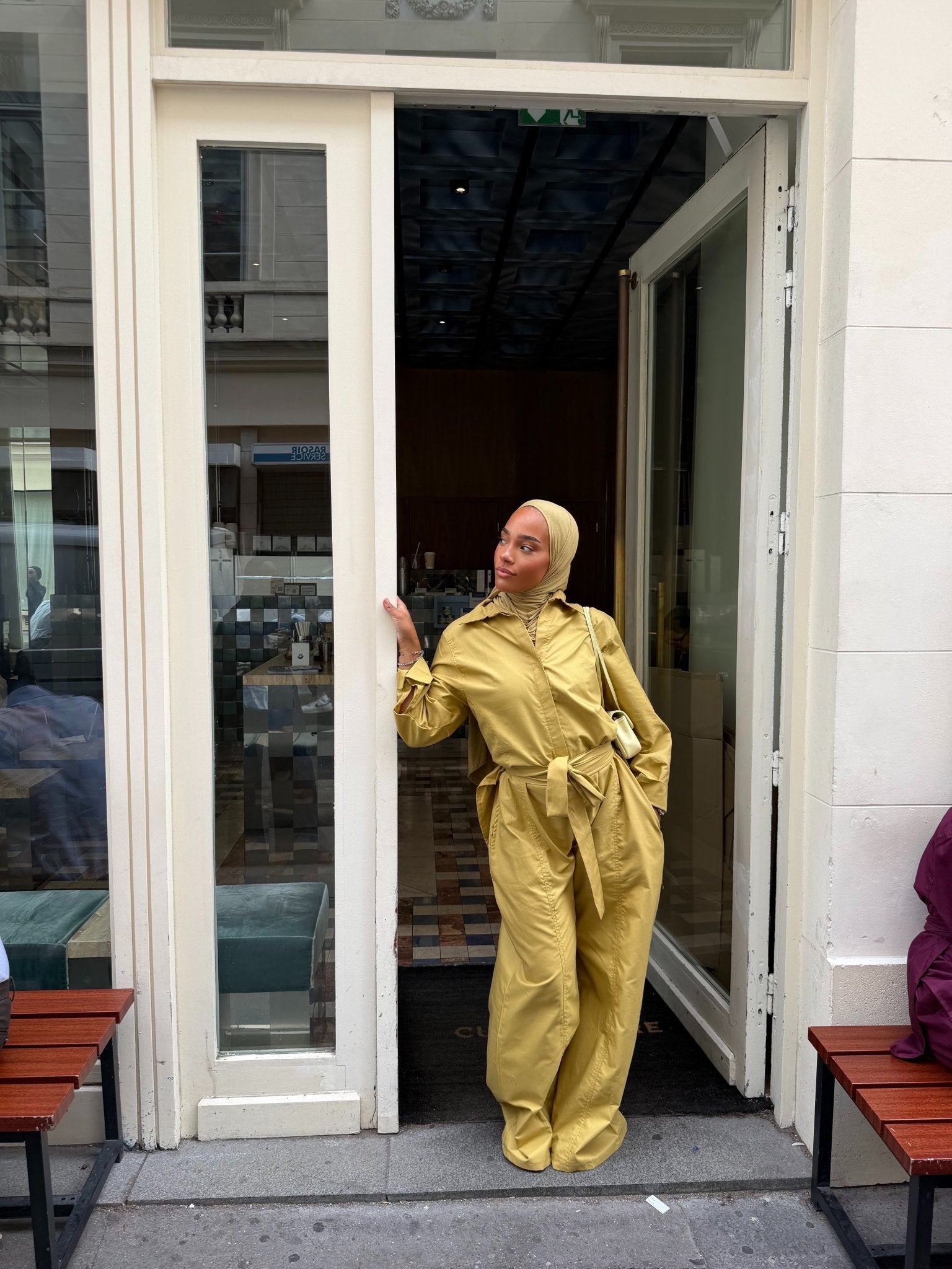 Ensemble Amira - Jaune moutarde - TAHIRA