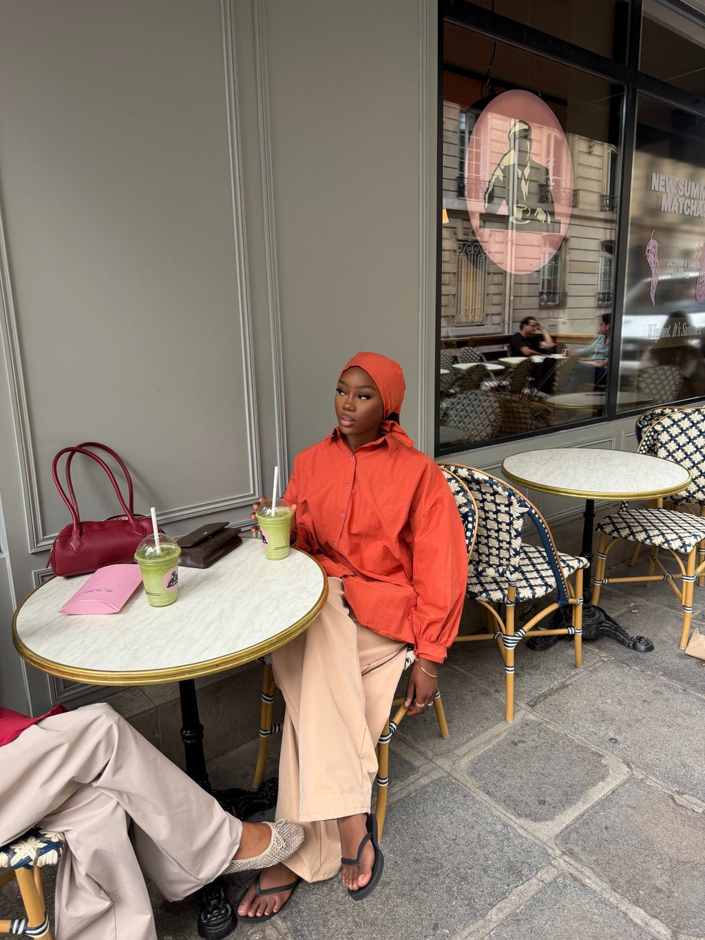 Ensemble Awa Rouille (Chemise + Hijab) - TAHIRA