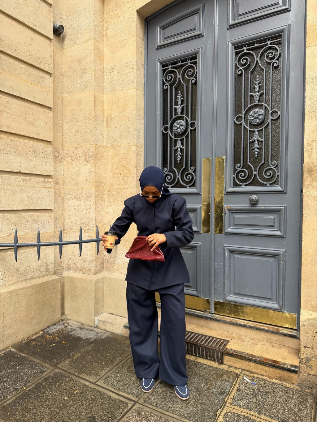 Ensemble Blazer Ornella Bleu Nuit - TAHIRA