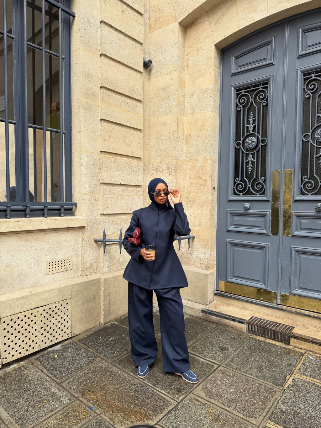 Ensemble Blazer Ornella Bleu Nuit - TAHIRA