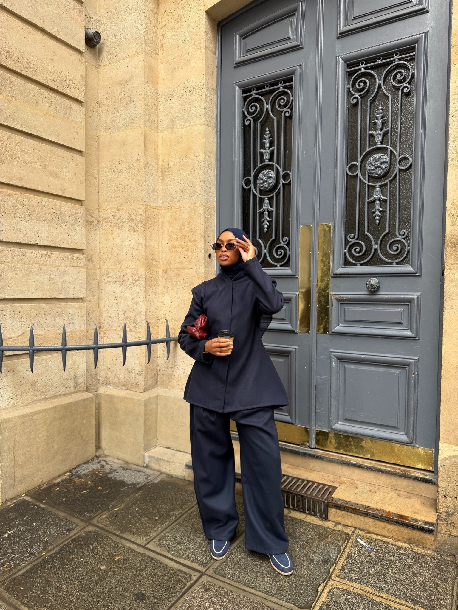 Ensemble Blazer Ornella Bleu Nuit - TAHIRA