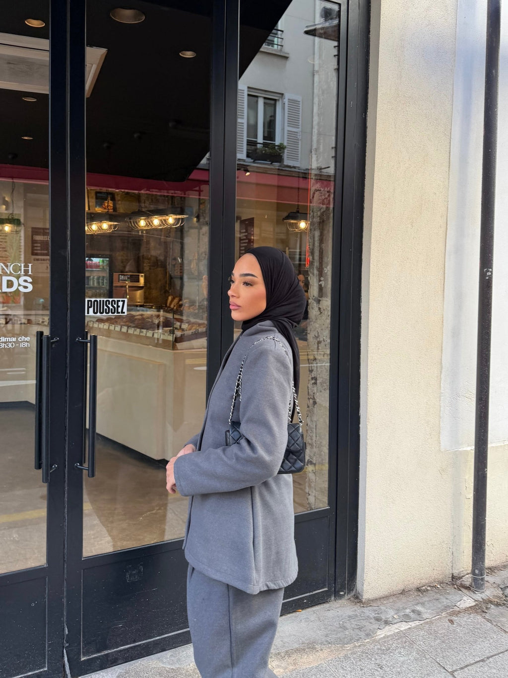 Ensemble Blazer Ornella Gris Foncé - TAHIRA