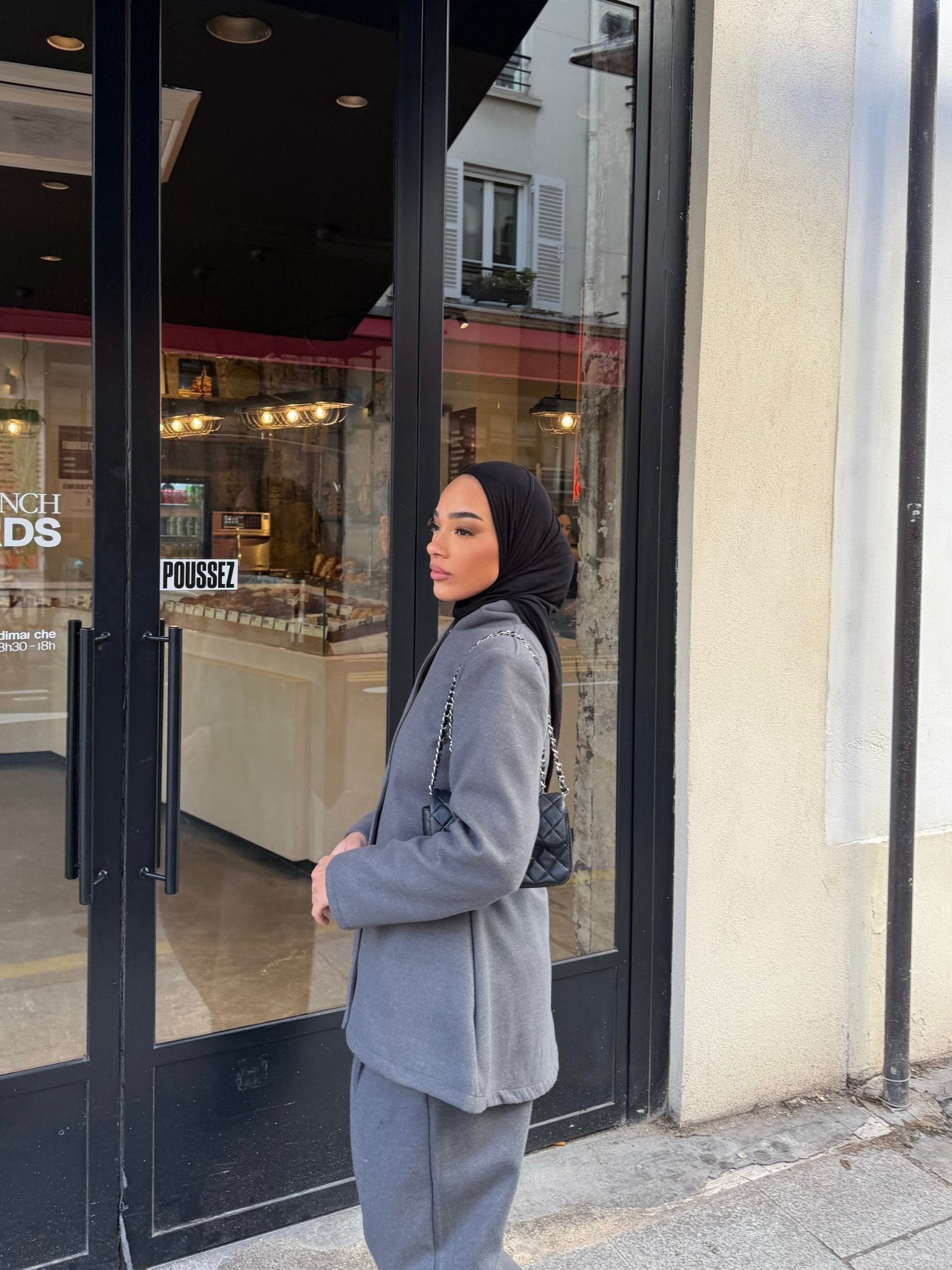 Ensemble Blazer Ornella Gris Foncé - TAHIRA