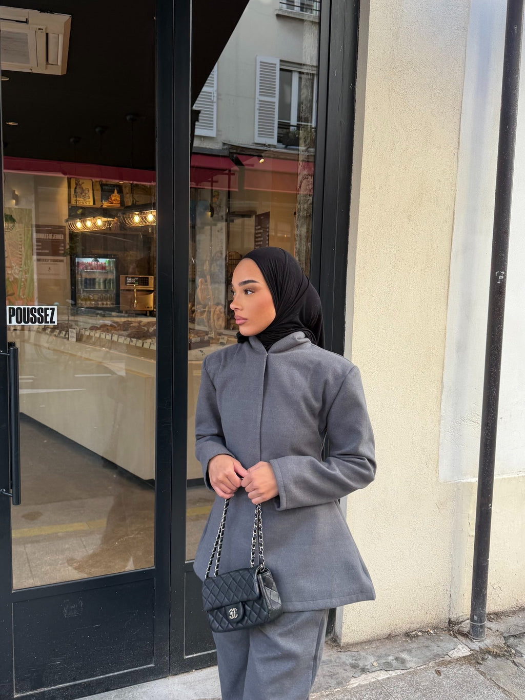 Ensemble Blazer Ornella Gris Foncé - TAHIRA