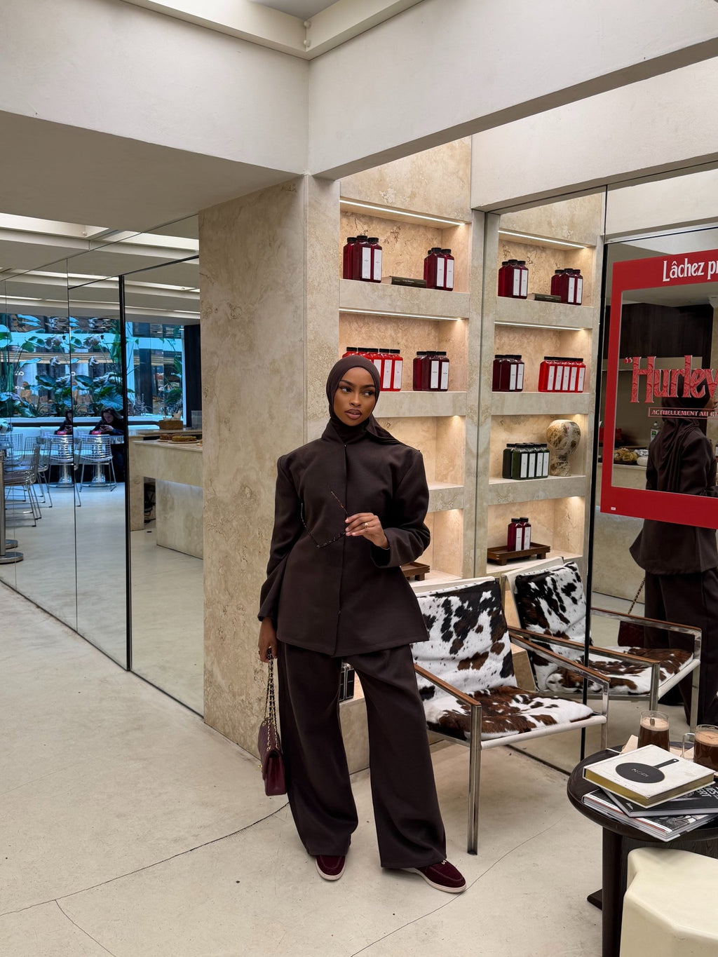 Ensemble Blazer Ornella Marron - TAHIRA