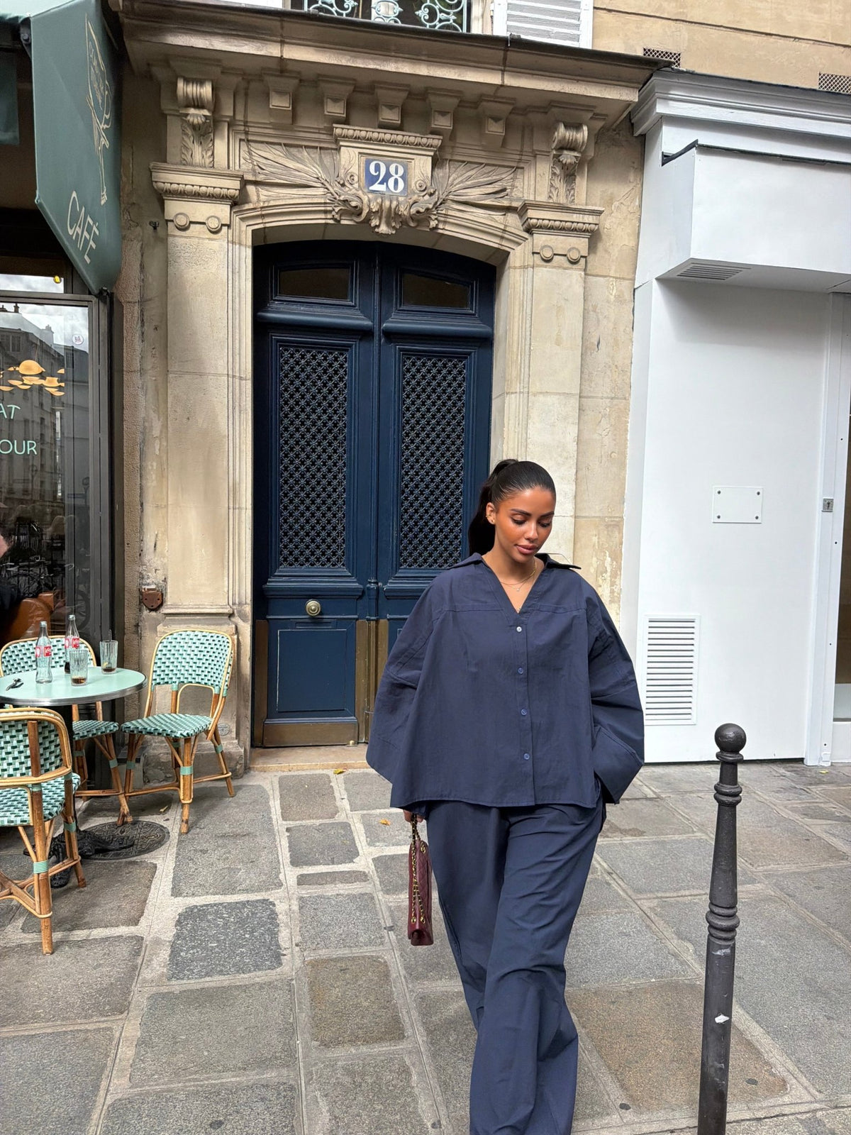 Ensemble Camélia - Bleu nuit - TAHIRA