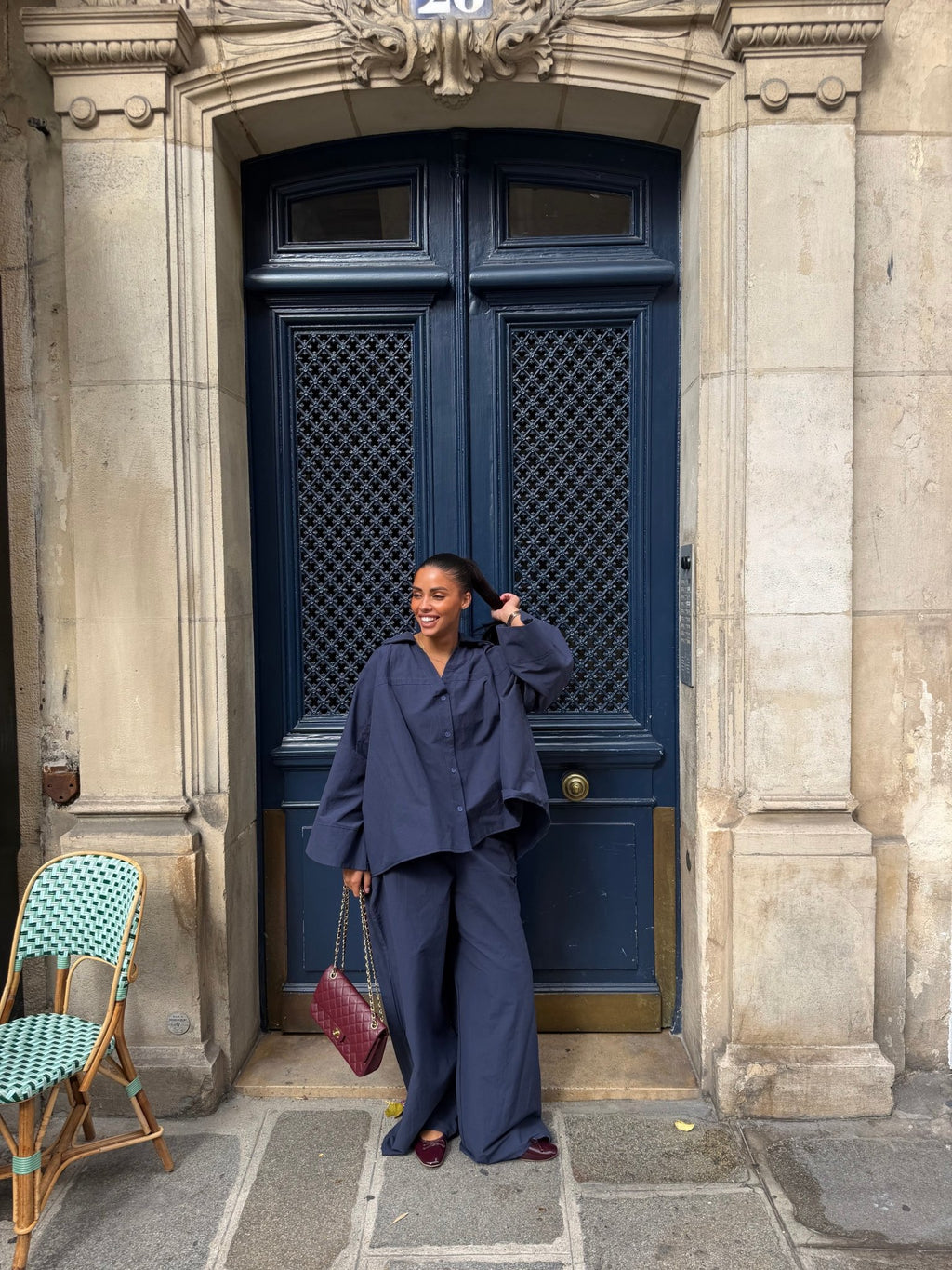 Ensemble Camélia - Bleu nuit - TAHIRA