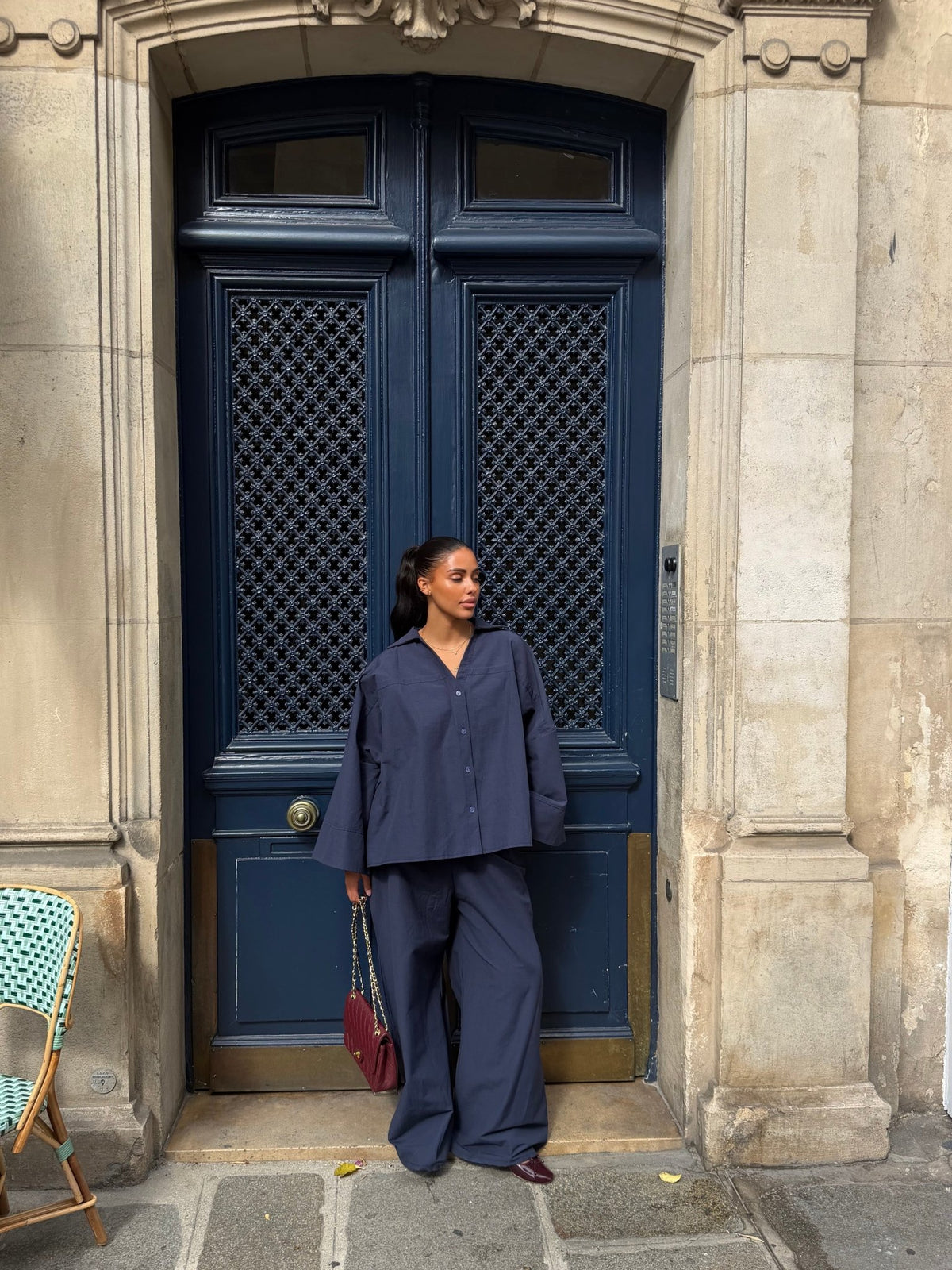 Ensemble Camélia - Bleu nuit - TAHIRA