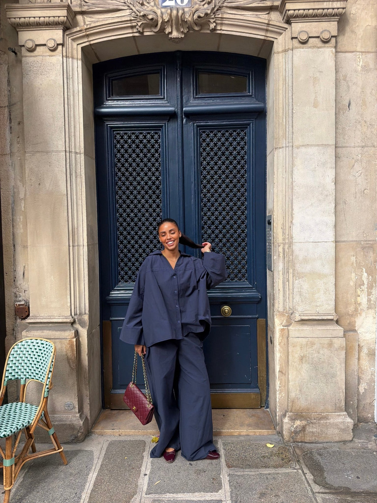 Ensemble Camélia - Bleu nuit - TAHIRA