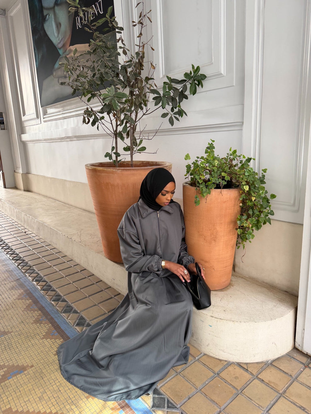 Ensemble Casual Gris Anthracite - TAHIRA