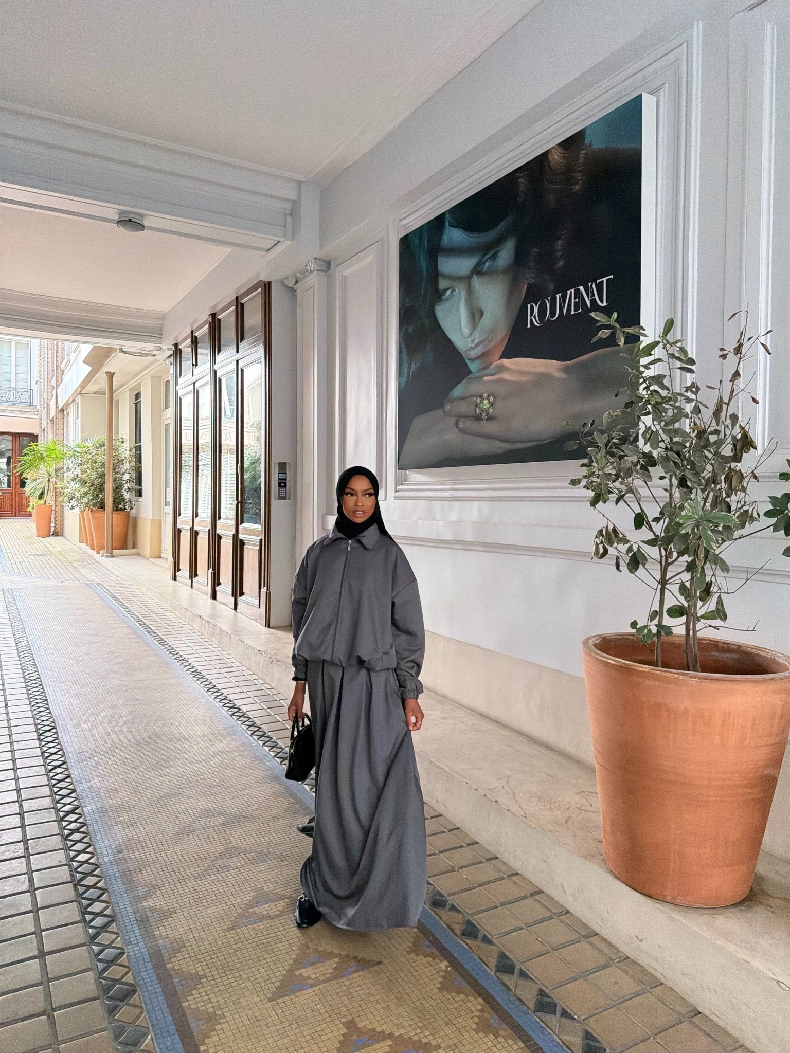 Ensemble Casual Gris Anthracite - TAHIRA