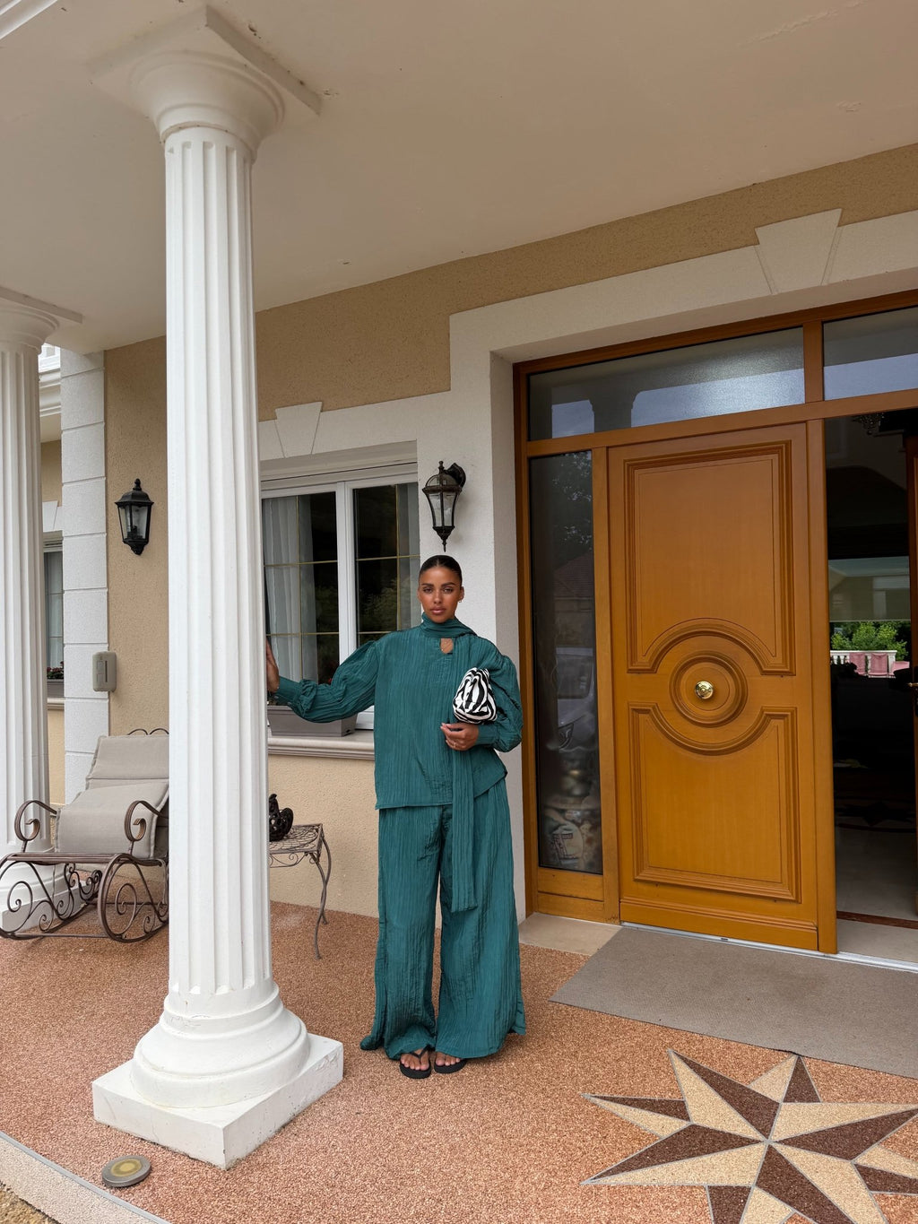 Ensemble Dalia Vert canard - TAHIRA