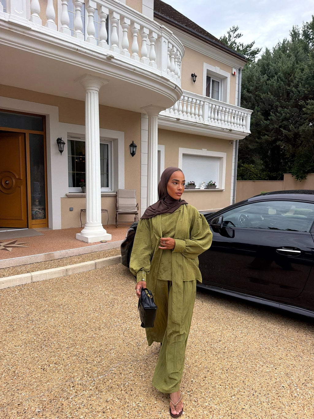 Ensemble Dalia Vert olive - TAHIRA