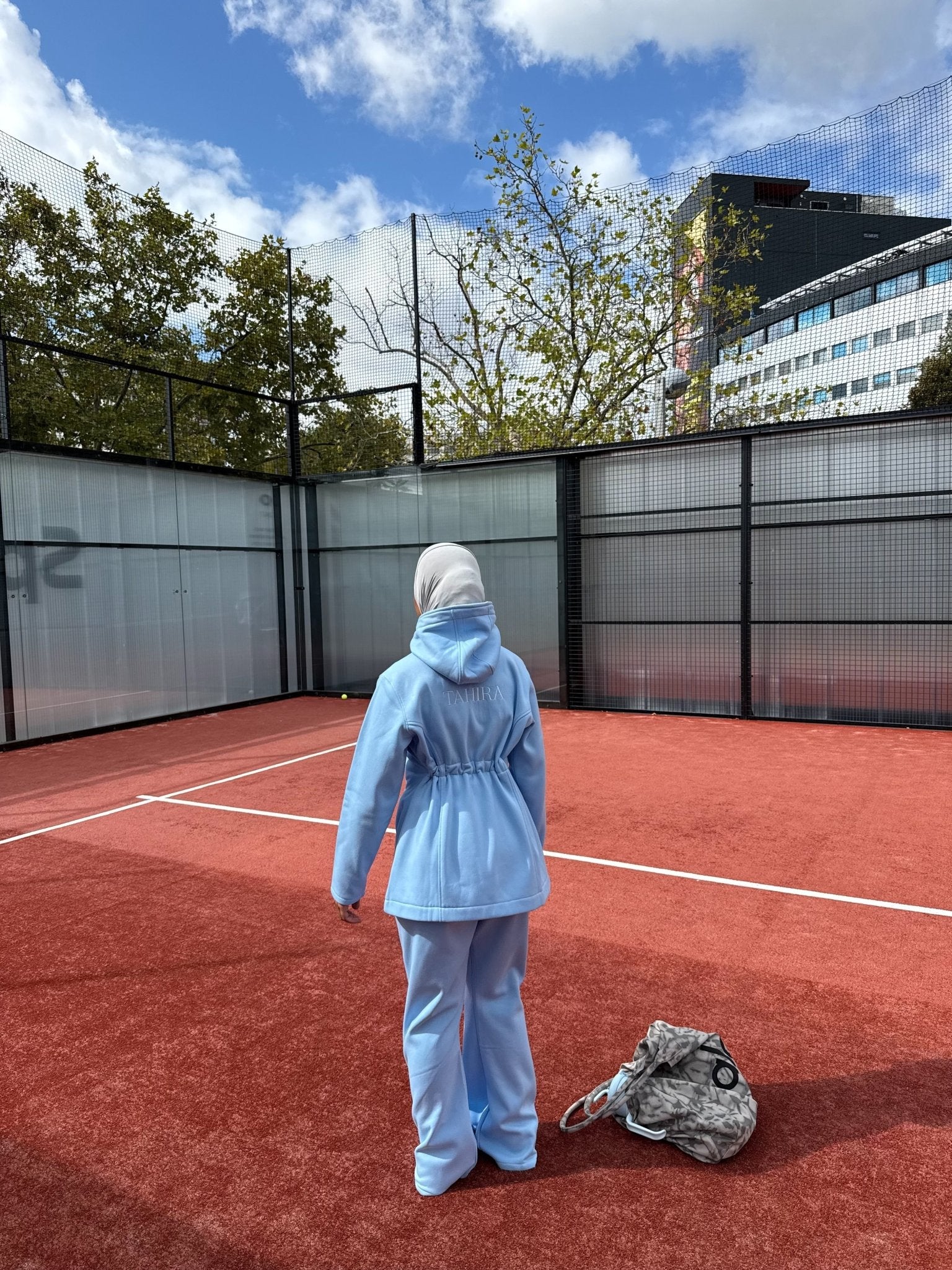Ensemble Fit Girly Bleu Ciel - TAHIRA