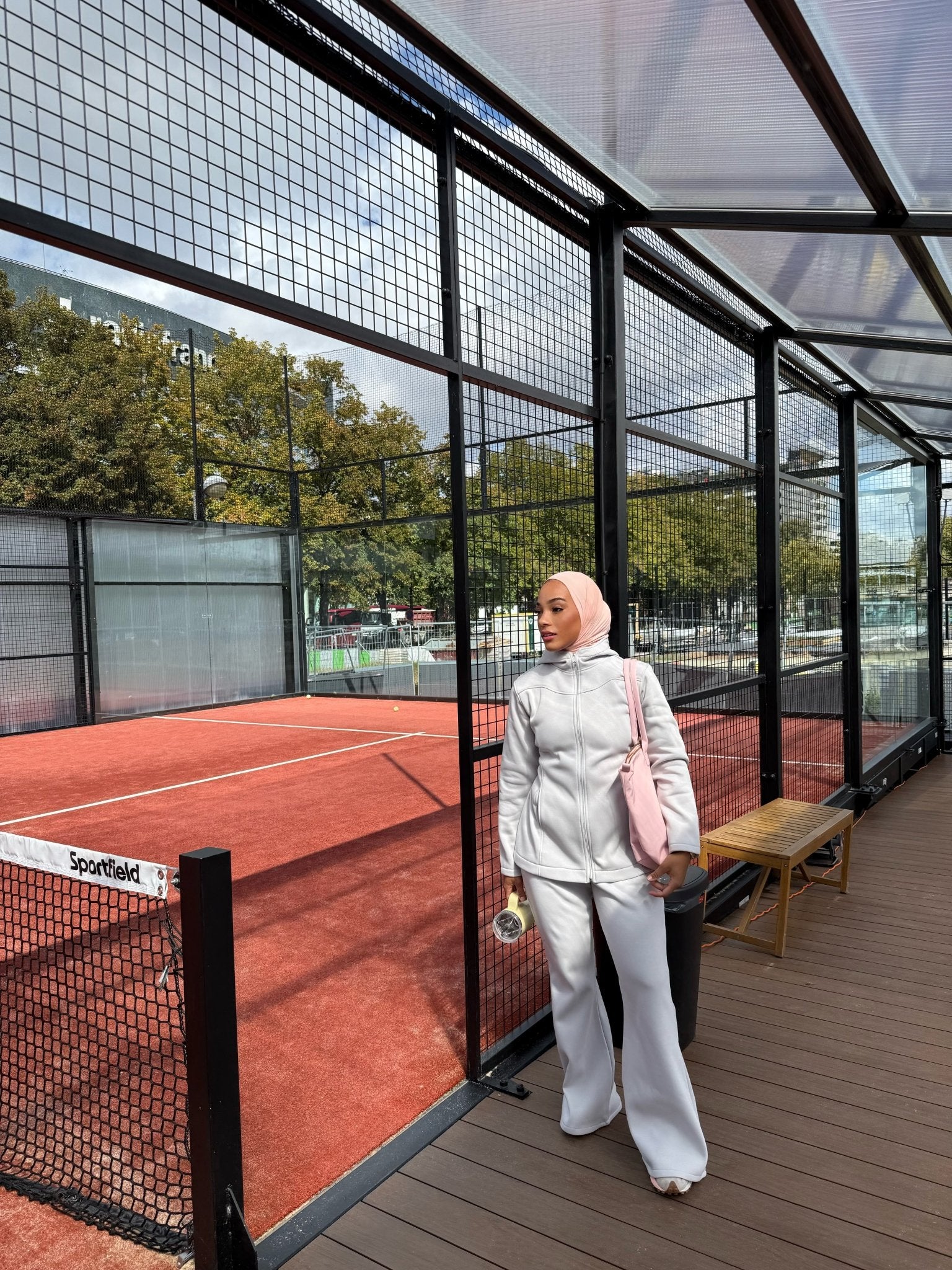 Ensemble Fit Girly Gris - TAHIRA