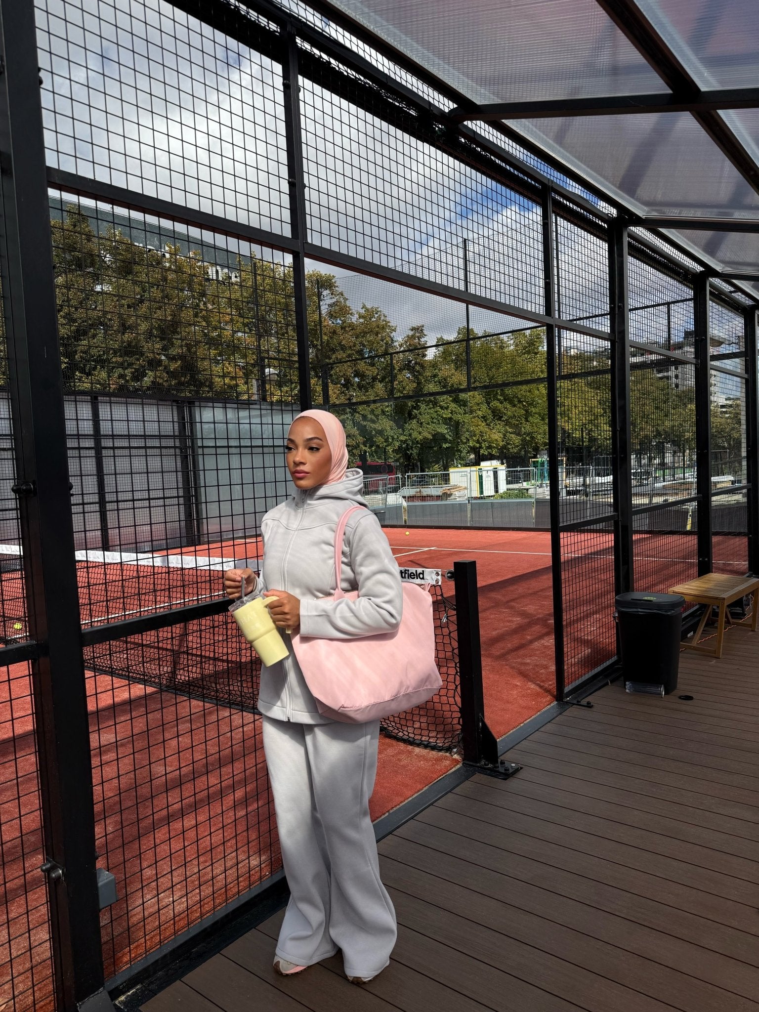 Ensemble Fit Girly Gris - TAHIRA