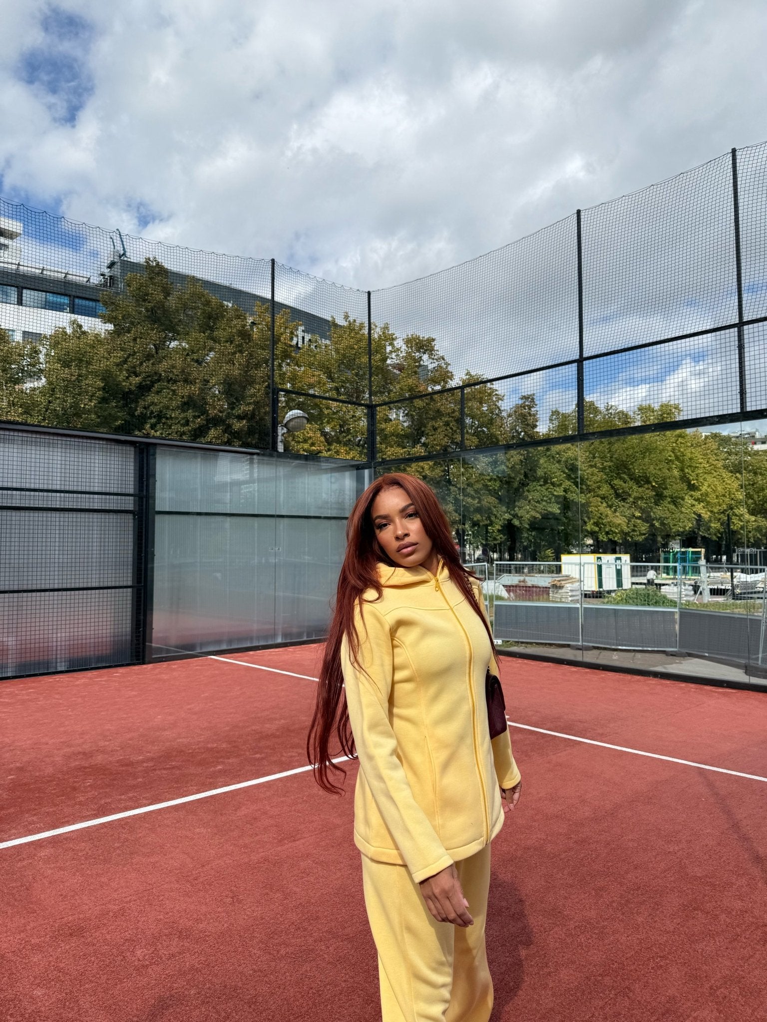 Ensemble Fit Girly Jaune - TAHIRA