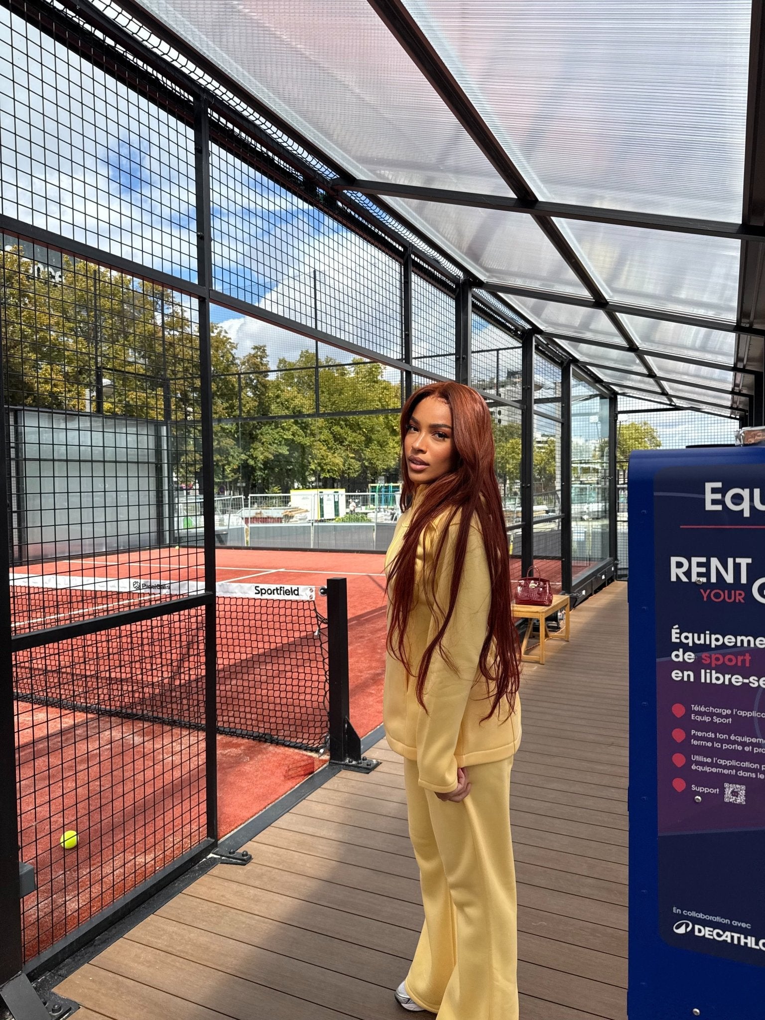 Ensemble Fit Girly Jaune - TAHIRA