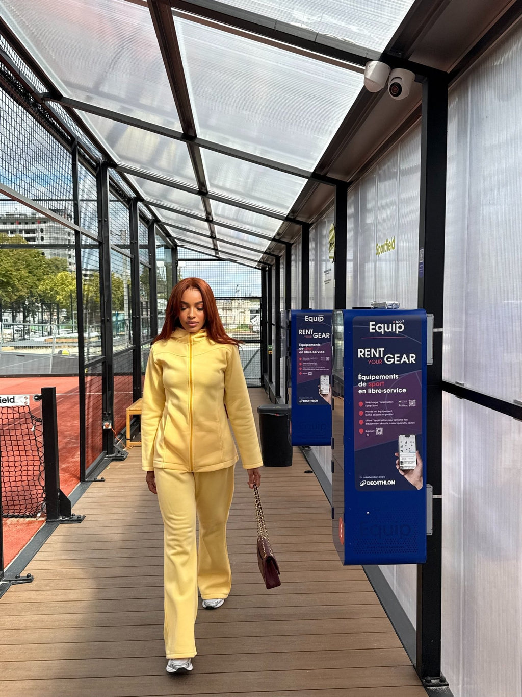 Ensemble Fit Girly Jaune - TAHIRA