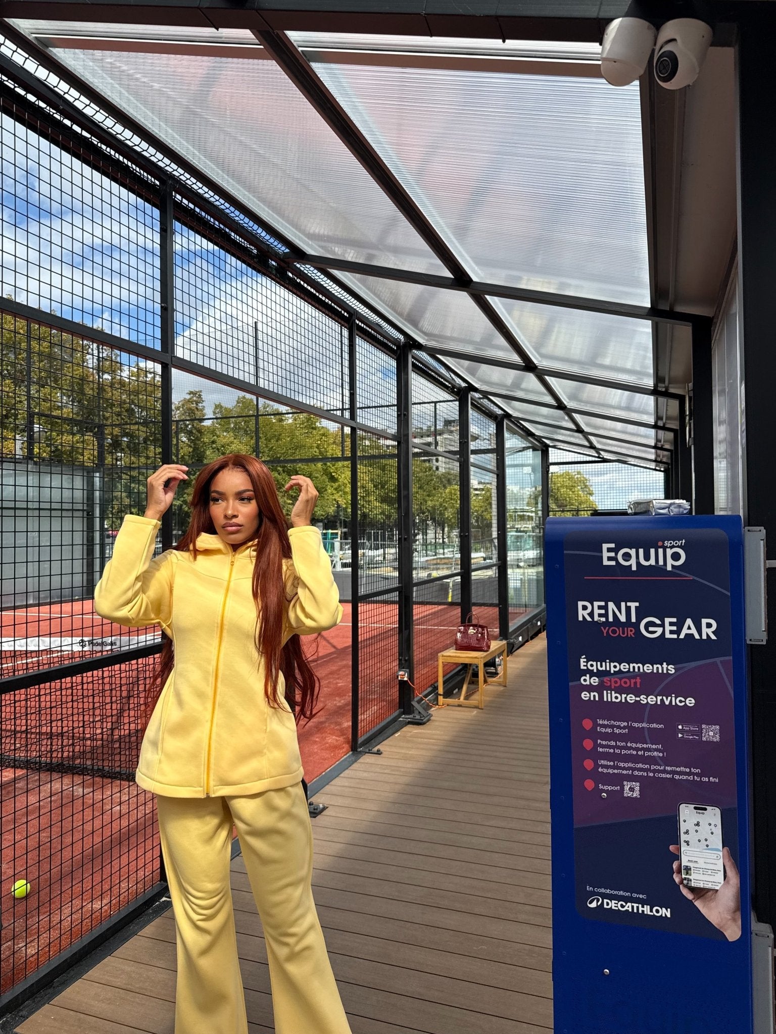 Ensemble Fit Girly Jaune - TAHIRA