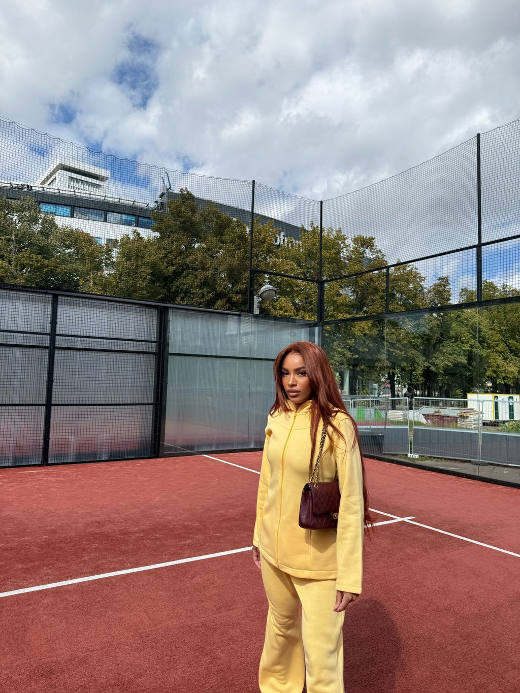 Ensemble Fit Girly Jaune - TAHIRA