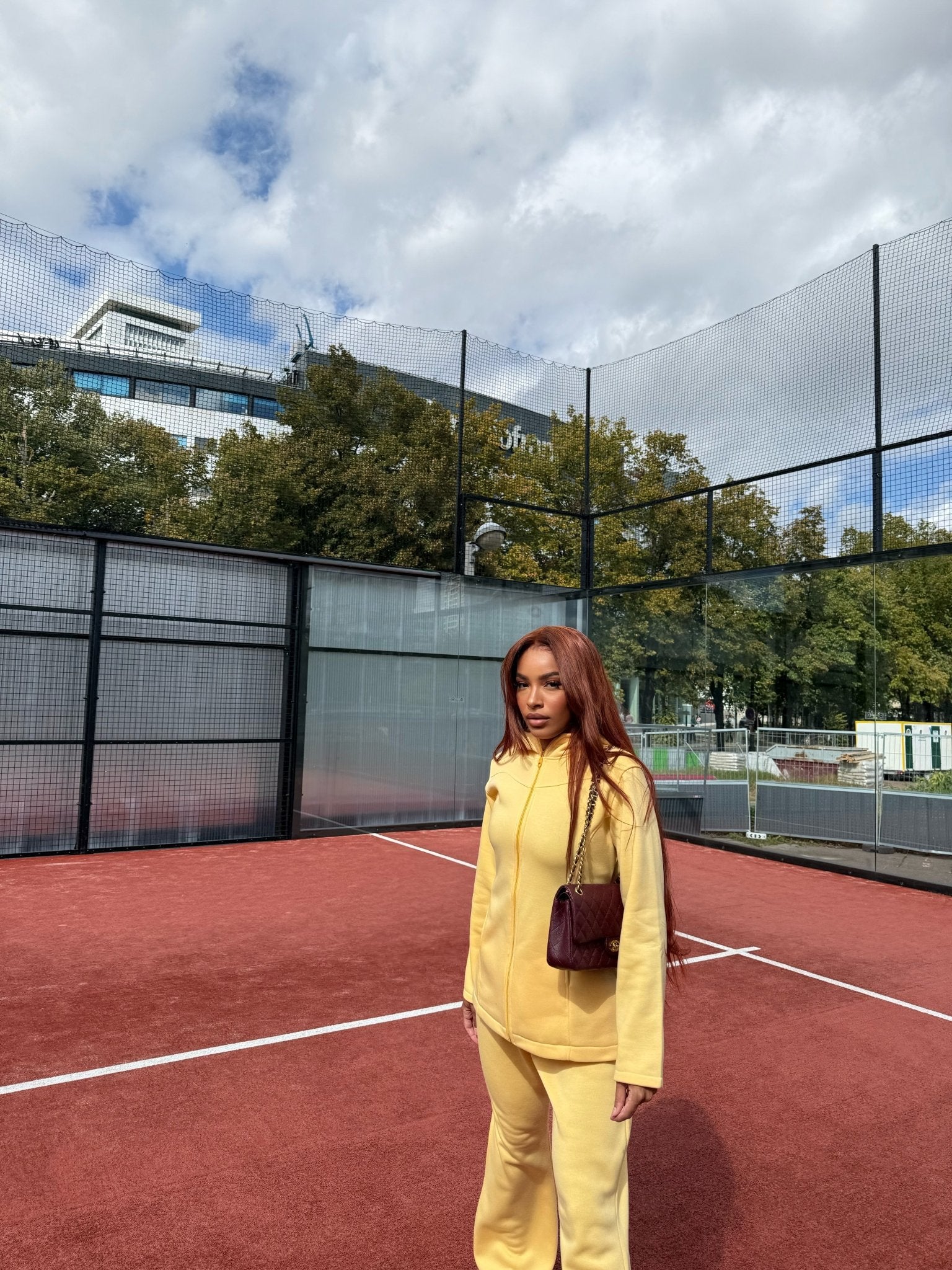 Ensemble Fit Girly Jaune - TAHIRA