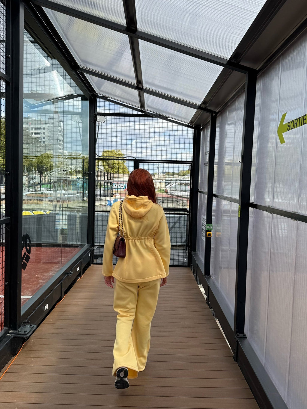 Ensemble Fit Girly Jaune - TAHIRA