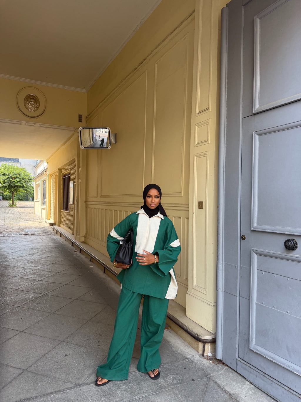 Ensemble Hayat - Émeraude/Beige - TAHIRA