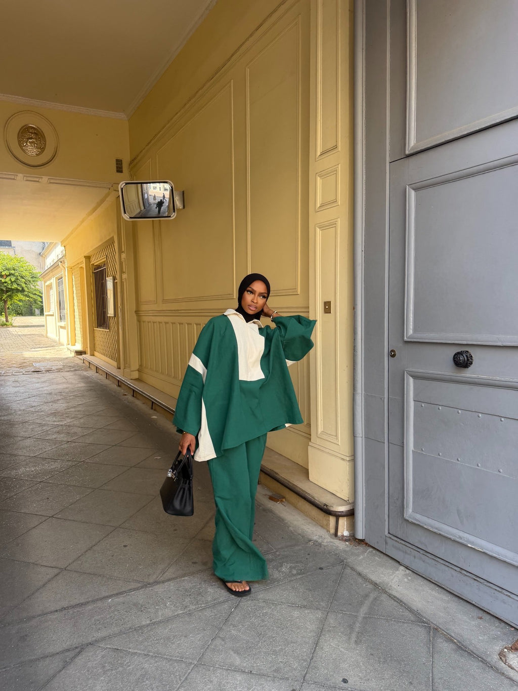 Ensemble Hayat - Émeraude/Beige - TAHIRA