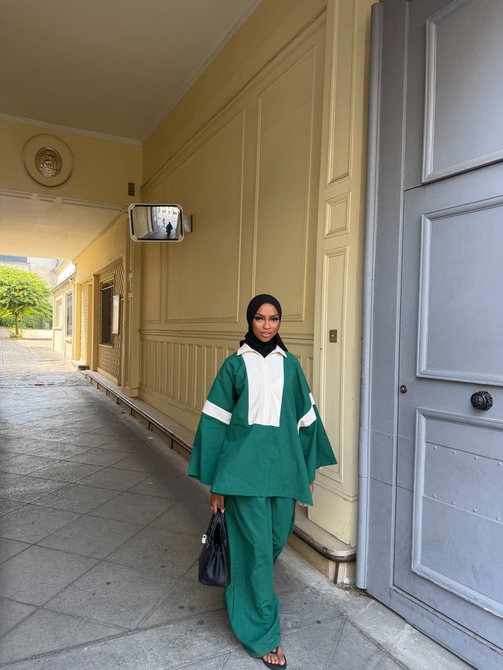 Ensemble Hayat - Émeraude/Beige - TAHIRA