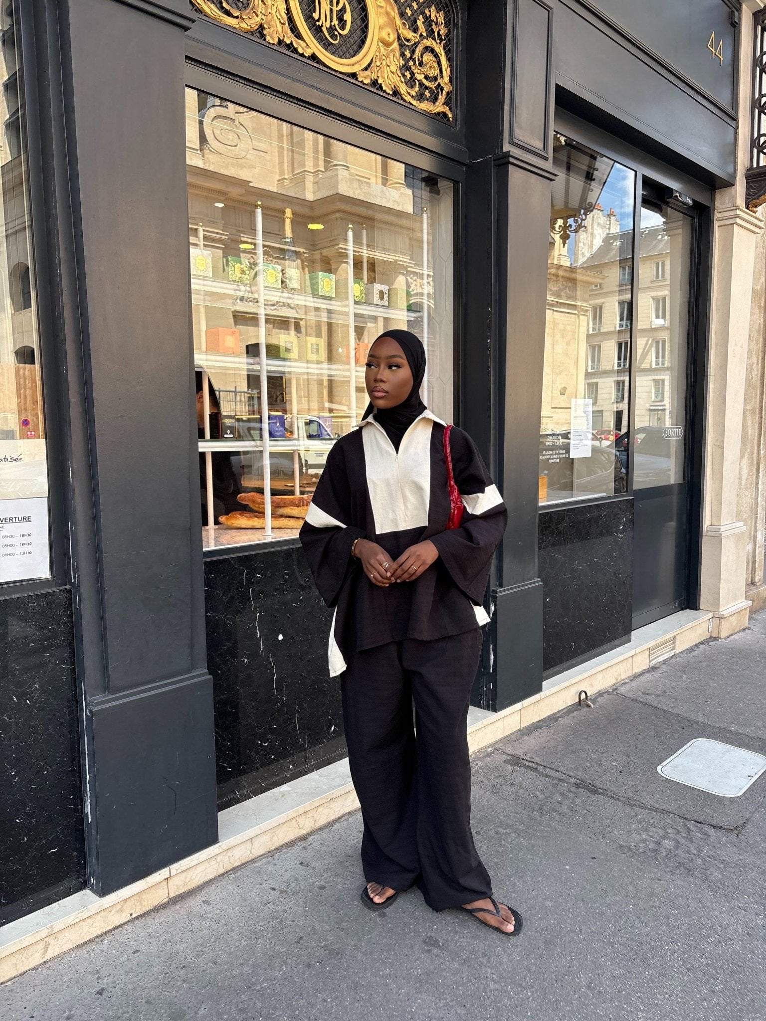 Ensemble Hayat - Noir/Beige - TAHIRA