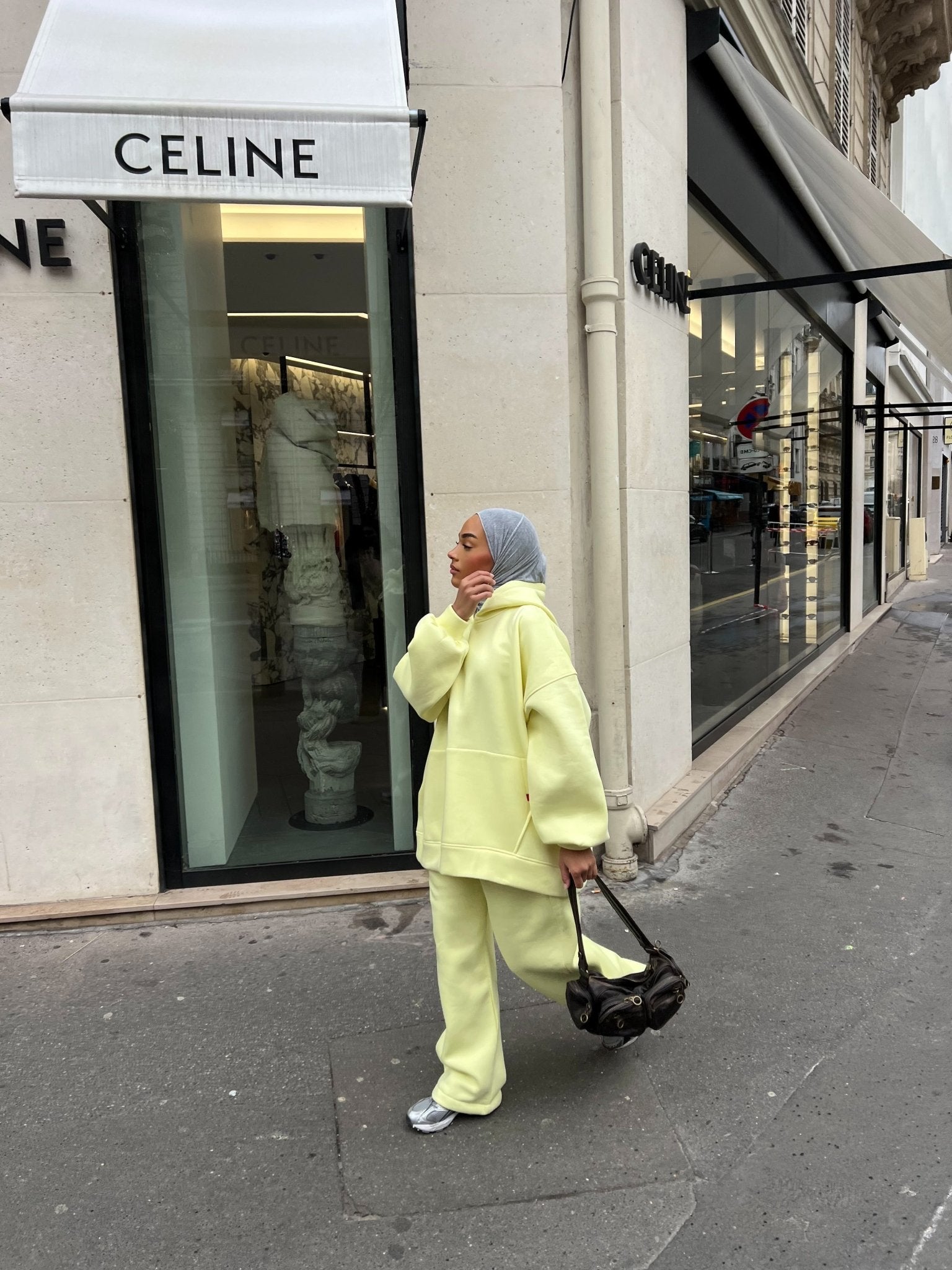 Ensemble Hoodie Heavy Beige ( Jupe ou Pantalon ) - TAHIRA