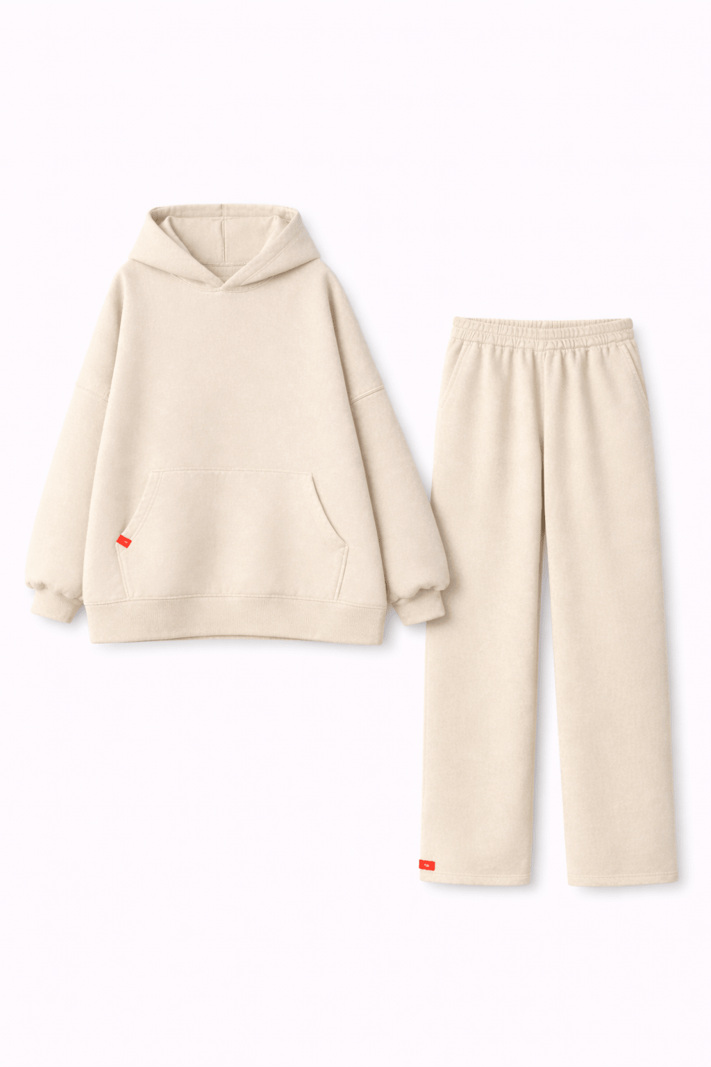 Ensemble Hoodie Heavy Beige ( Jupe ou Pantalon ) - TAHIRA