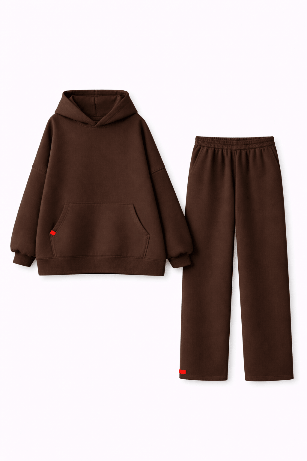 Ensemble Hoodie Heavy Marron ( Jupe ou Pantalon ) - TAHIRA