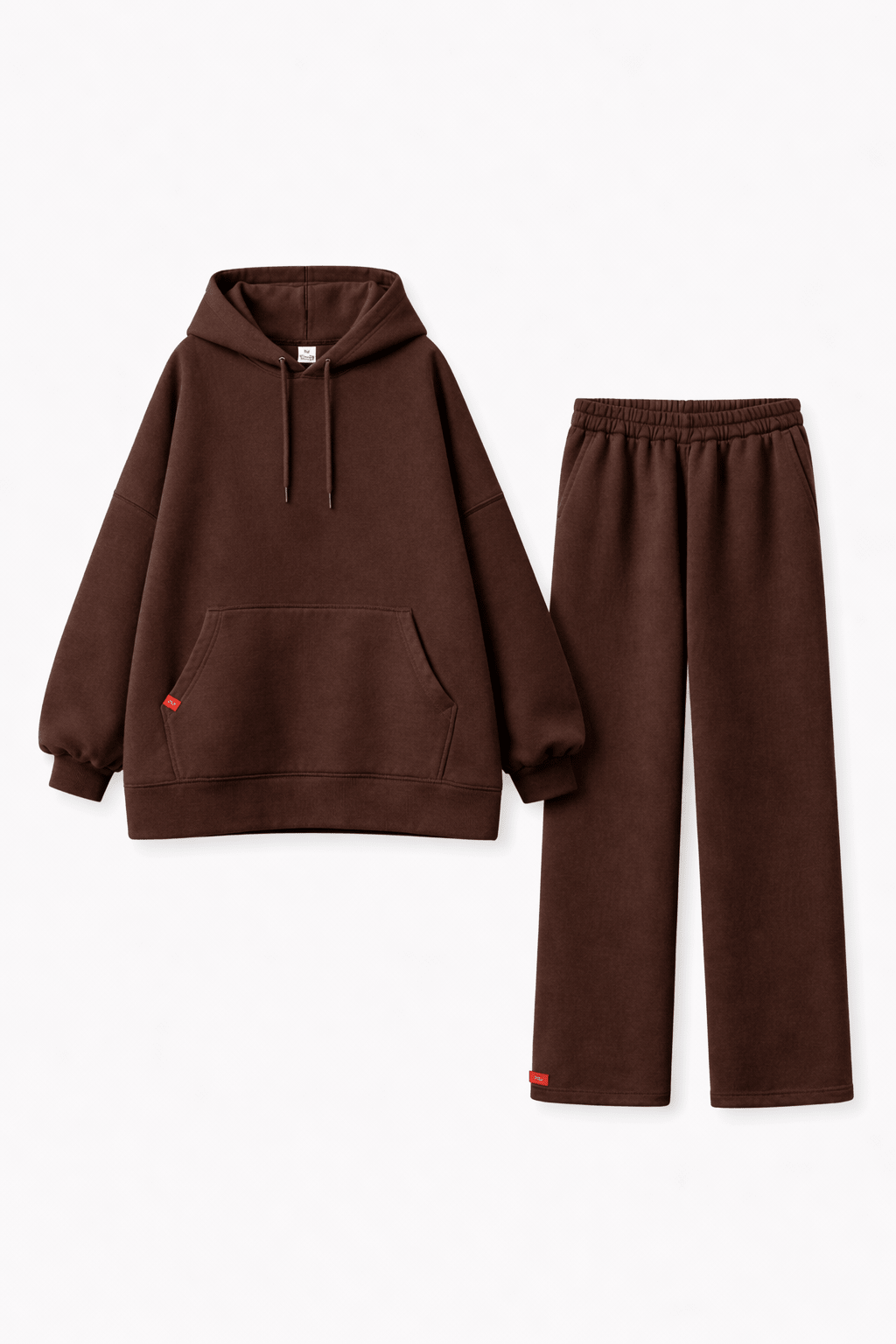Ensemble Hoodie Heavy Marron ( Jupe ou Pantalon ) - TAHIRA